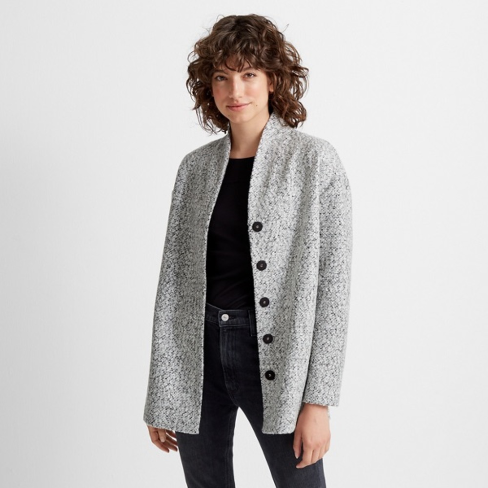 Club Monaco Multi Snap-front Jacket - S in Grey